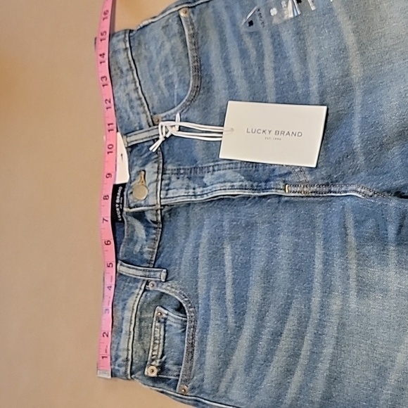 Lucky Brand Size 10/30 Ankle Drew Mom High Rise Taper Blue Jean NEW with Tag - Picture 3 of 14